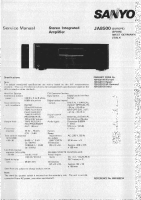Sanyo JA-8500 - Service Manual 